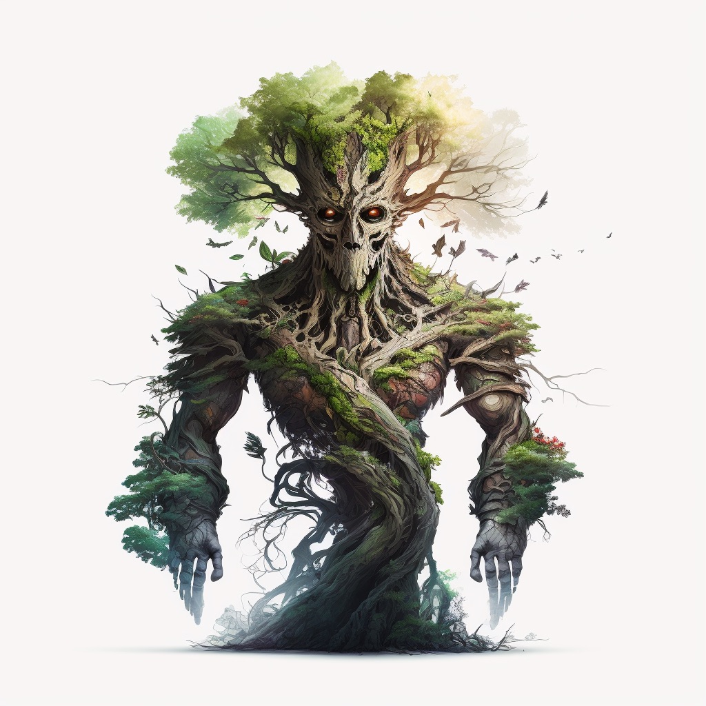 Giant creature card art