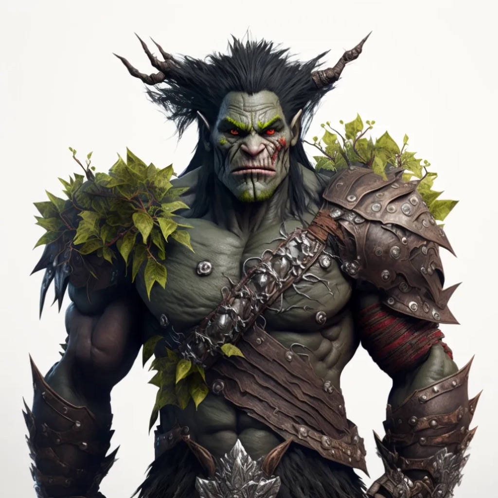 Orc creature card art
